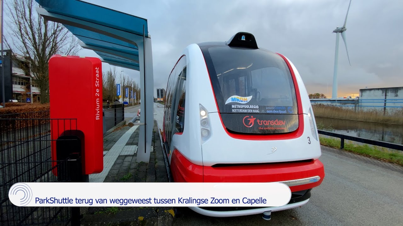 Gloednieuwe ParkShuttle maakt reizen tussen Kralingse Zoom en Rivium na drie jaar weer mogelijk
