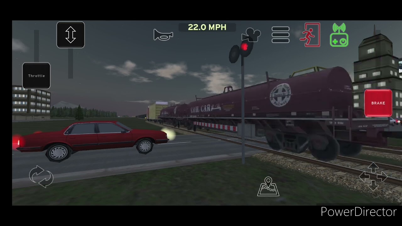 Long Manifest Train At Main St. (Train And Rail Yard Simulator)