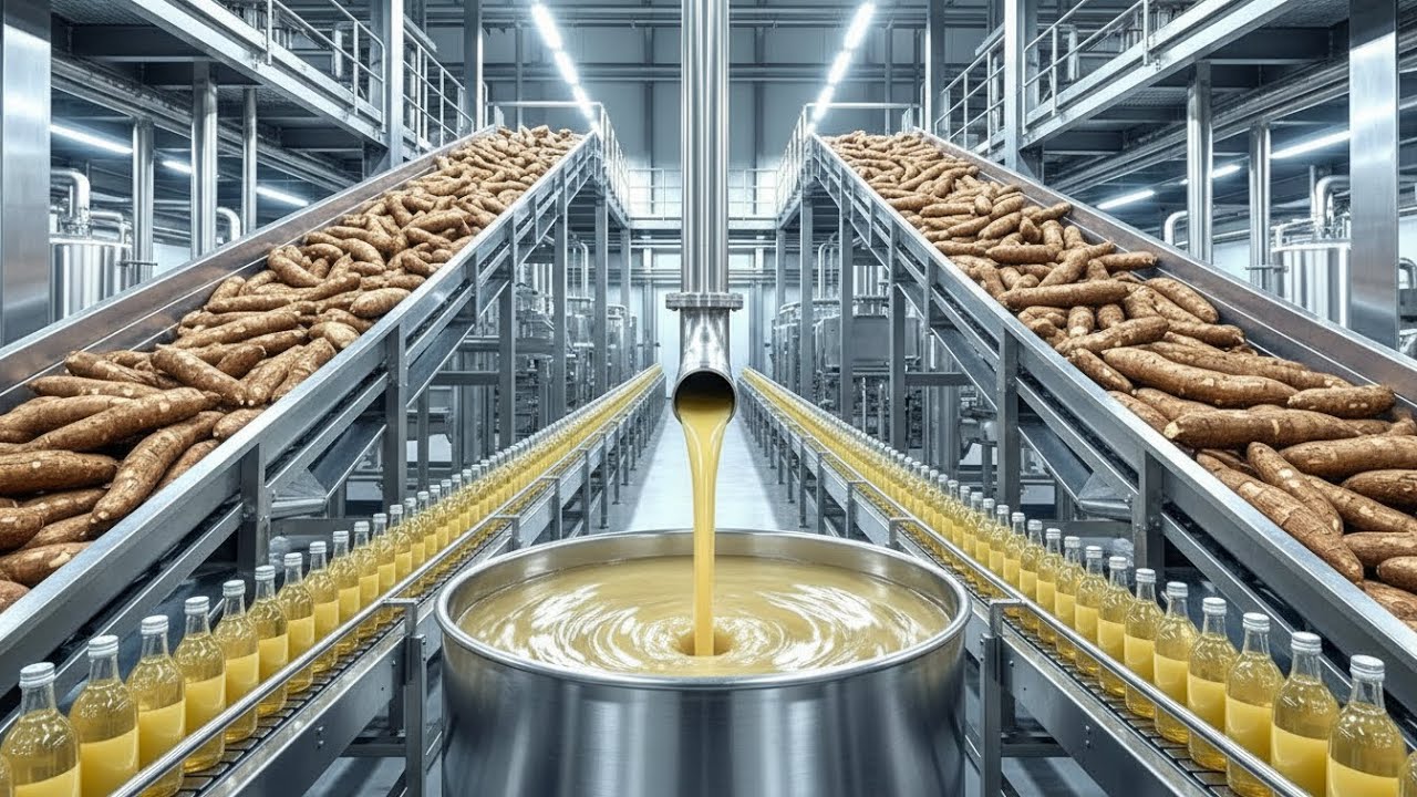 Inside the Factory: Turning Tons of Cassava into Premium Liquor Every Day | Full Process