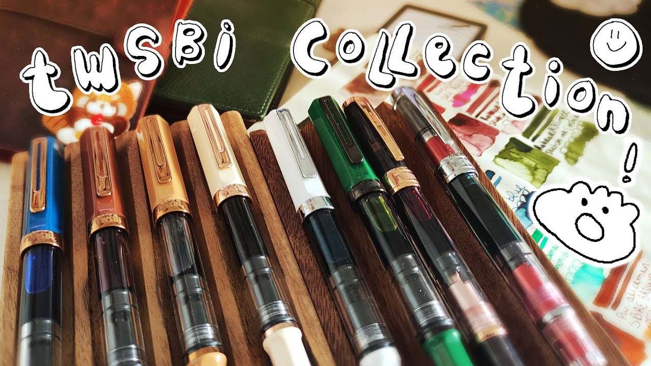 My TWSBI Fountain Pen Collection  | Currently inked  | Writing samples