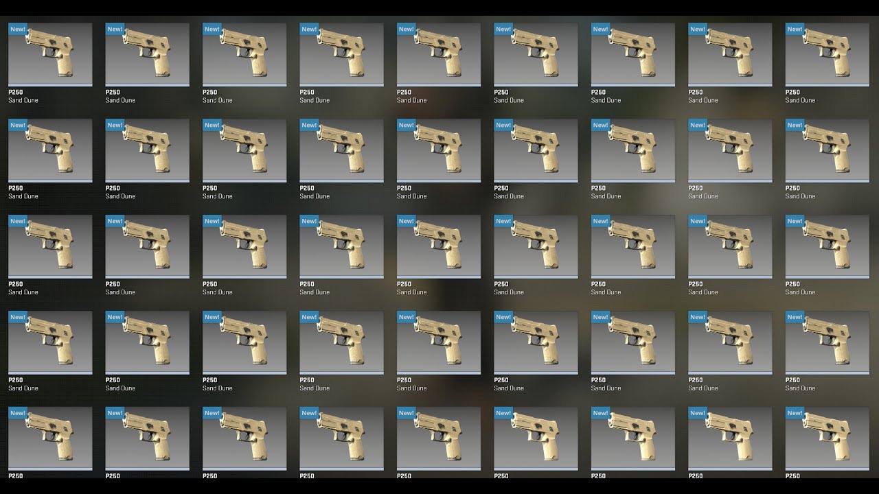 10K P250 sand dunes needed for 1 amber fade R8