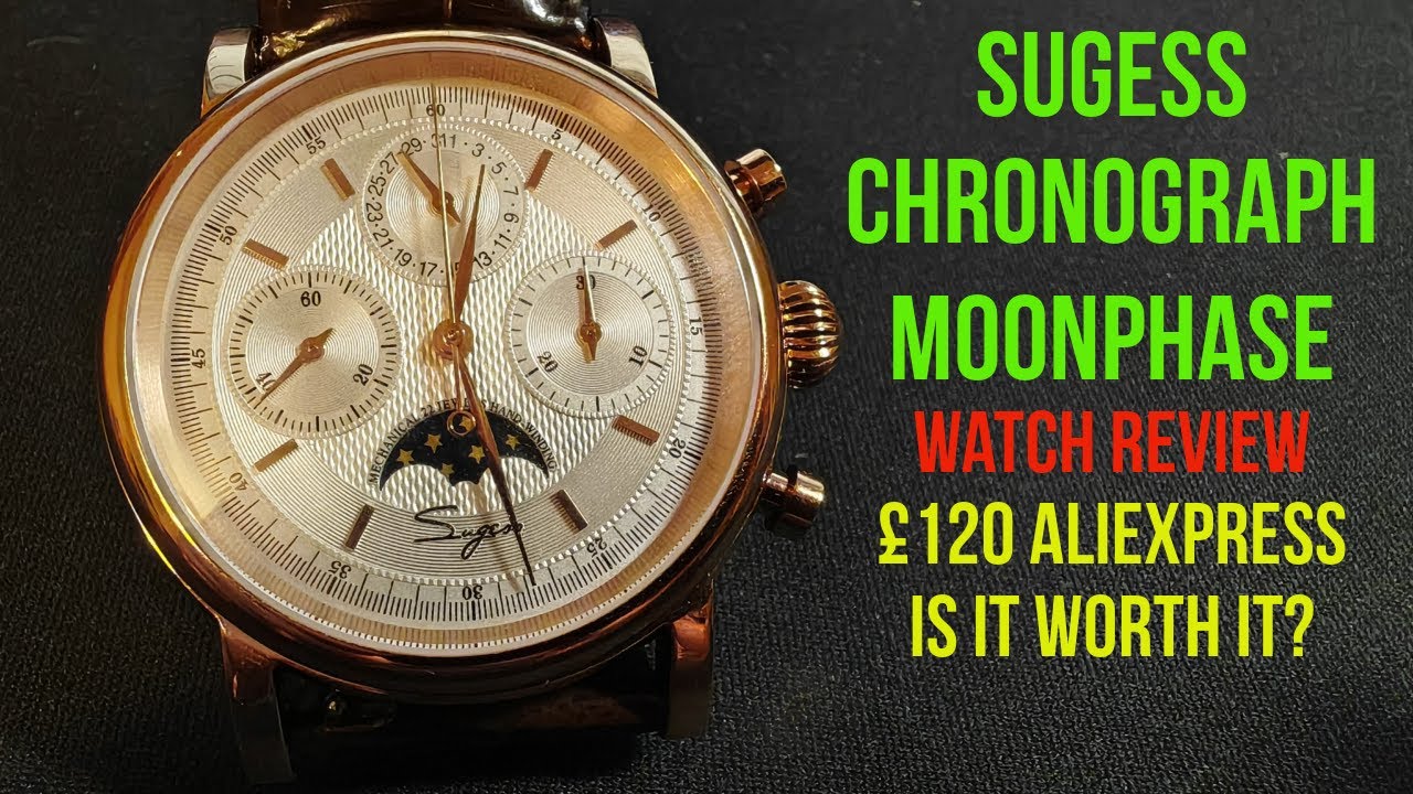 Sugess Pilot Chronograph Moonphase — стоит ли он 120 фунтов стерлингов? Полный обзор часов и расп...