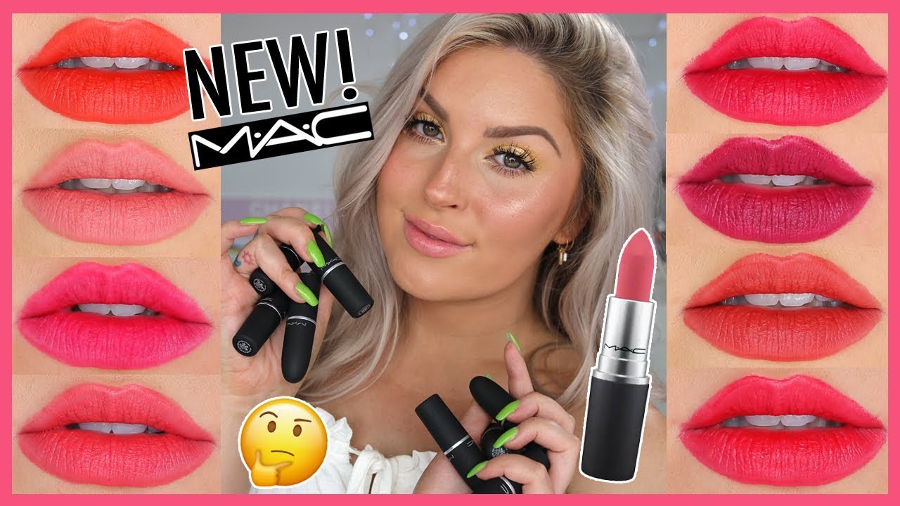 NEW ✨ MAC Powder Kiss Lipsticks! 💸 Full Collection Lip Swatches