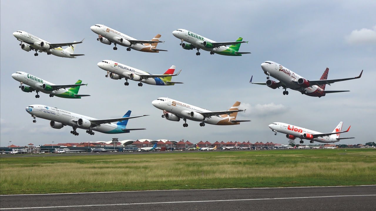 Pesawat Terbang Lion Air, Garuda Indonesia, Citilink, Batik Air, Pelita Air, Super Air Jet Transnusa