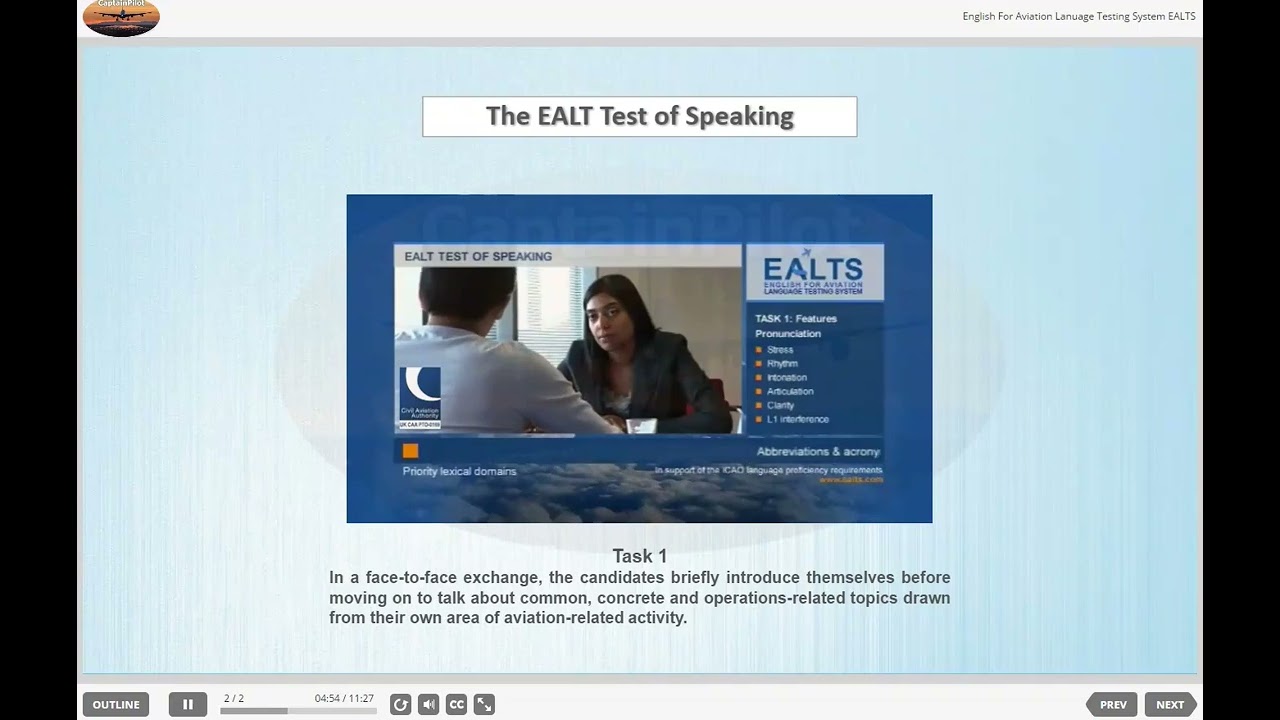 EALT Speaking Test &ndash; Master Aviation English for ICAO Certification!