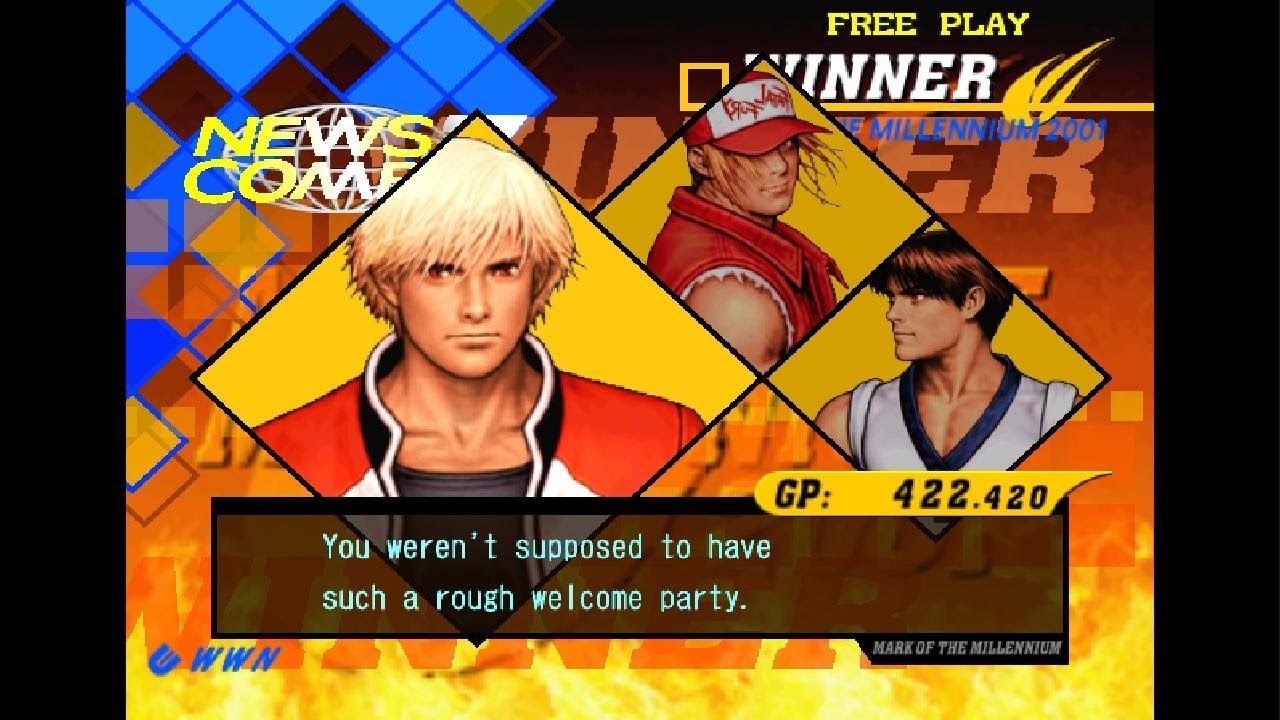 Capcom vs. SNK 2 - Rock Howard, Terry Bogard, and Kim Kaphwan Arcade Mode