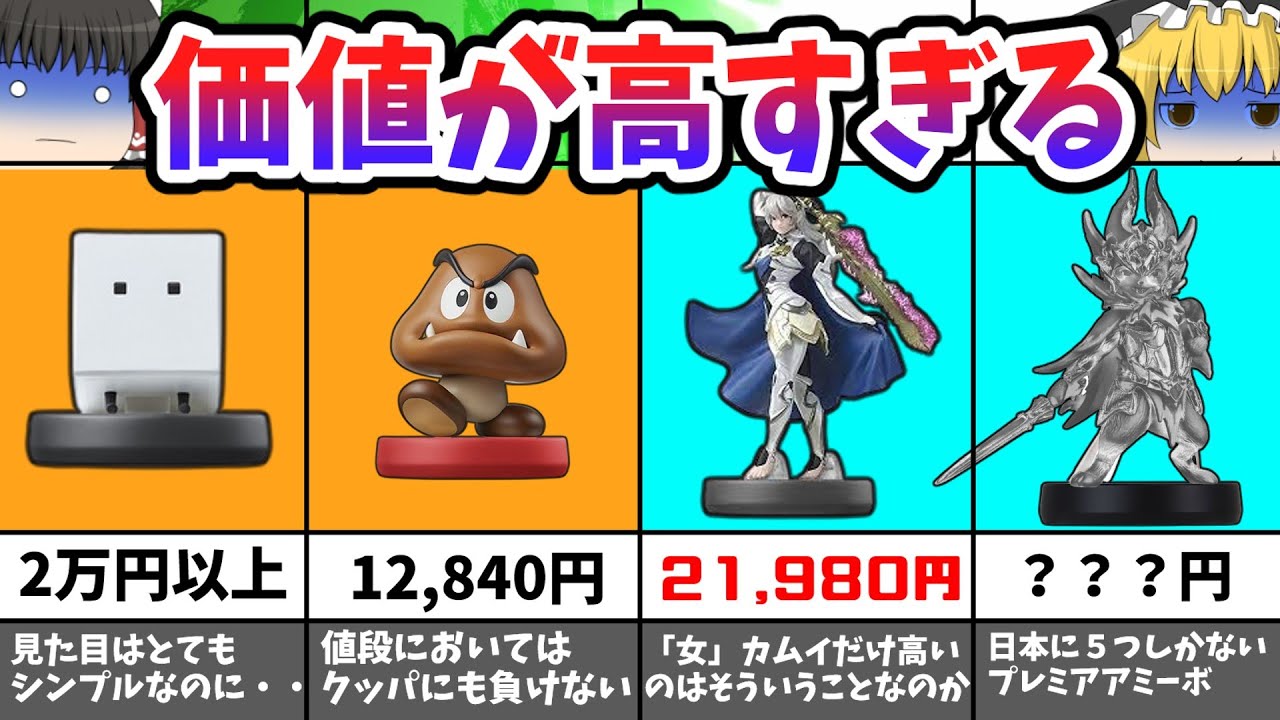 もはやプレミア価格！？数が少ないのに人気すぎて価値が上がったアミーボを紹介！【アミーボ企画49】【スマブラSP】【ゆっくり実況】