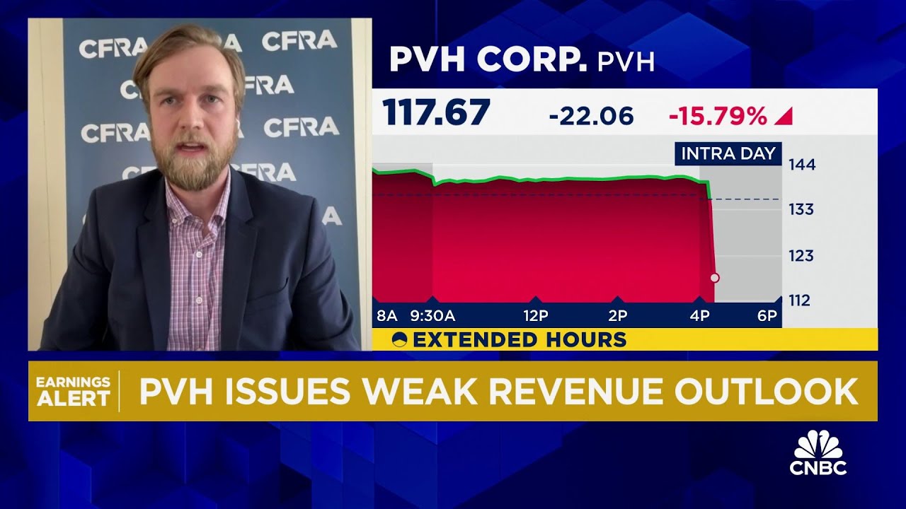 PVH's stock tumbles on weak revenue guidance