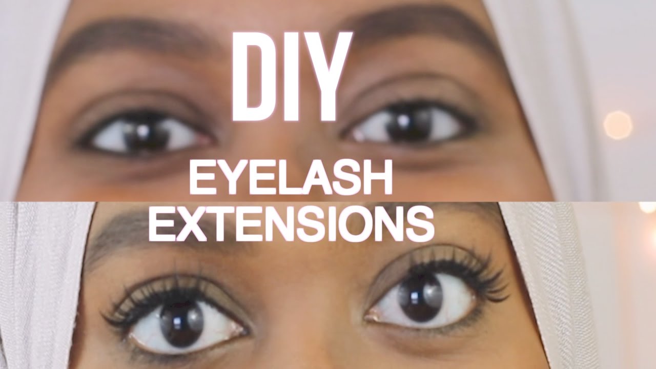 DIY  EYELASH EXTENSIONS ONLY $5  ❤️| I AM YASMIN