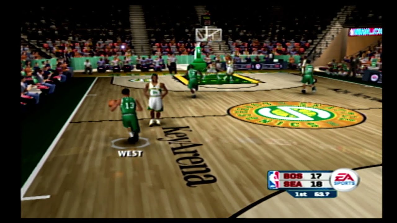NBA Live 06 Соникс против Селтикс