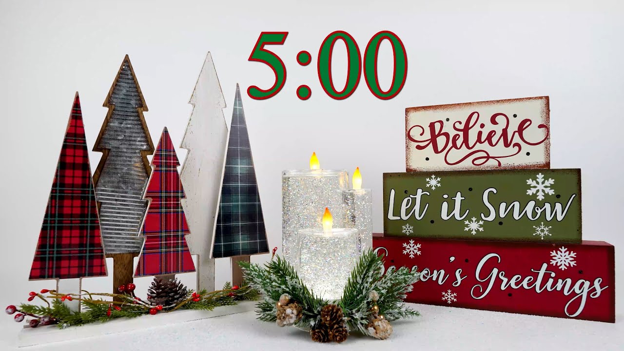 5-Minute Christmas Countdown Timer | SILENT