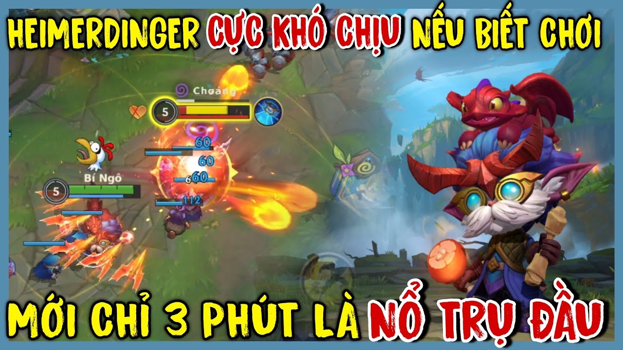 TỐC CHIẾN : Heimerdinger - Ông Trùm Phá Trụ, 3p Là Nổ Trụ Leo Rank Thách Đấu Cực Khét