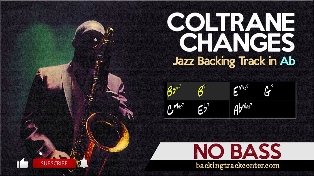 Coltrane Changes NO BASS Backing Track in Ab