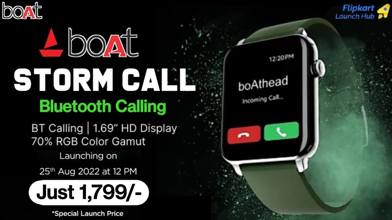 Boat Storm Call Smartwatch 🔥| 1.69HD Display ⚡| Confirm Specs ⚡| Launching Soon ⚡| boat storm call