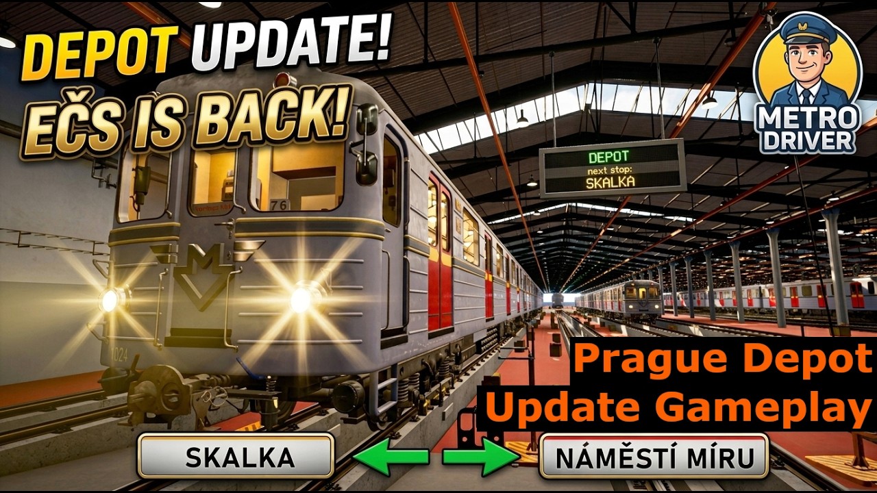 The EČS Metro Is BACK! 🔴 Prague Depot Update Gameplay