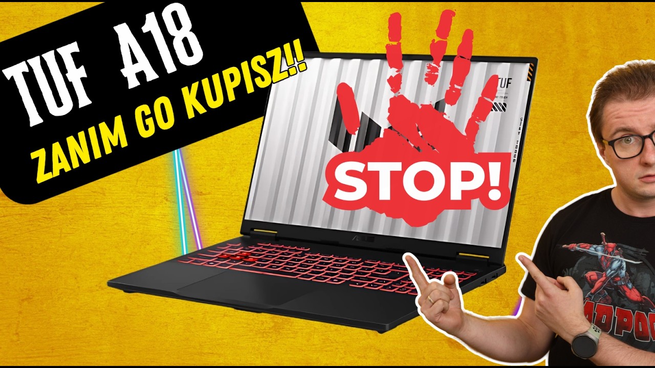 18CALI ZA 5000 ZŁ!😱 Asus TUF A18 - RTX 5050 - CZY WARTO? Testy+ Problem Karty Sieciowej ROZWIĄZANE!