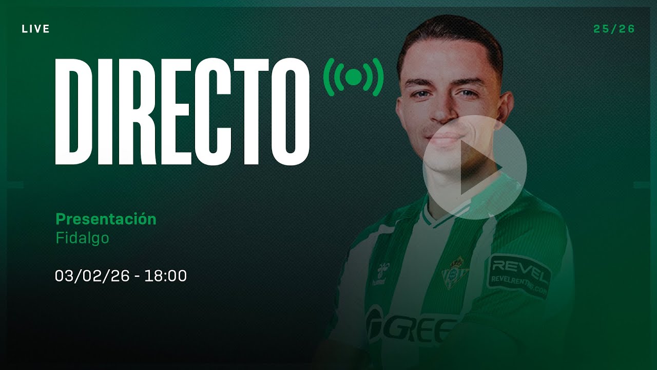 🚨 DIRECTO | Presentación de Álvaro Fidalgo como nuevo jugador del #RealBetis ⚽💚