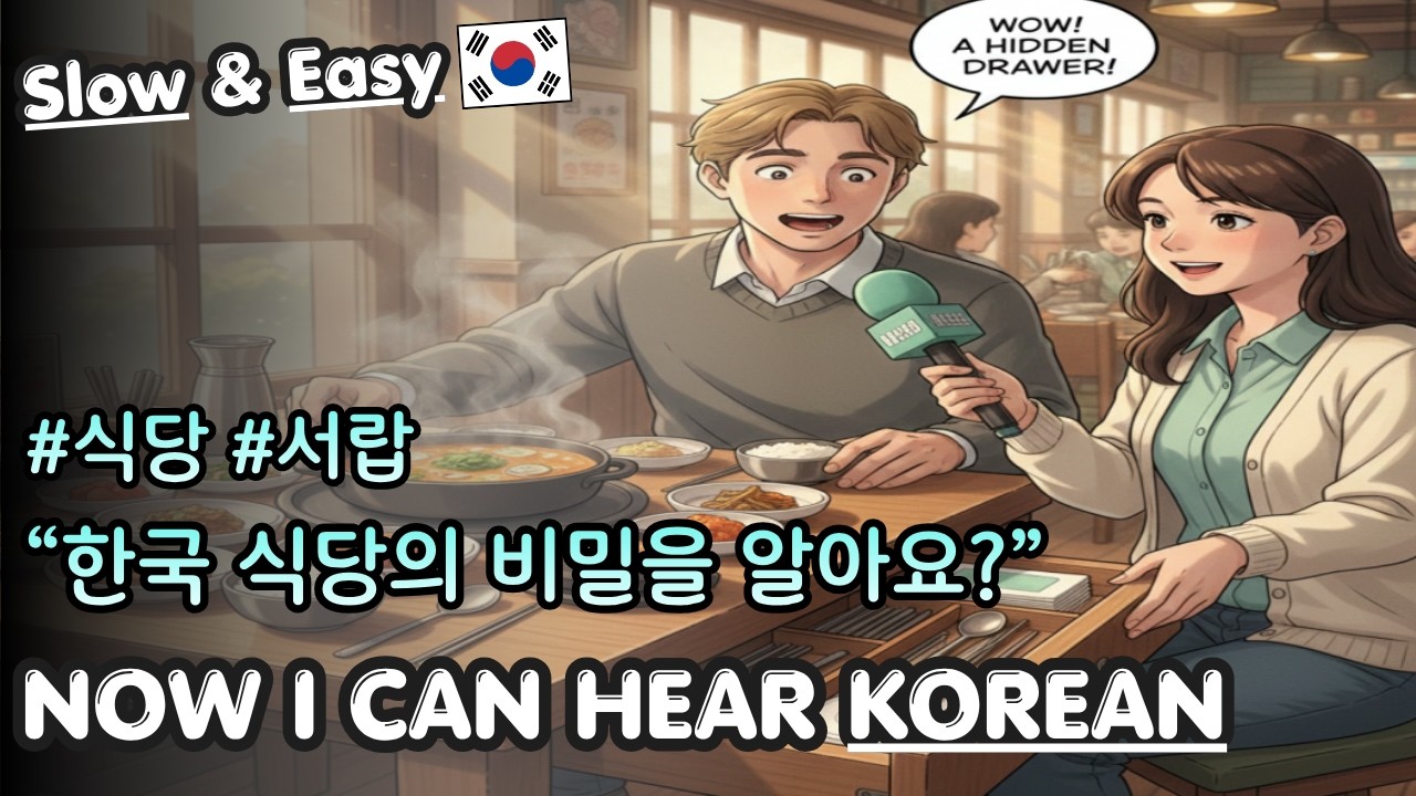 (Beginner) Korean Listening & Shadowing | The Secret Drawer in Korea