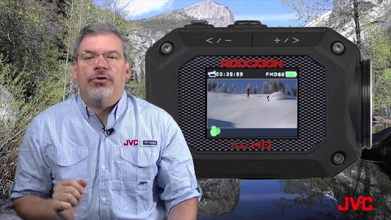 JVC GC-XA2 ADIXXION Action Camera LCD Screen Overview | Full Compass