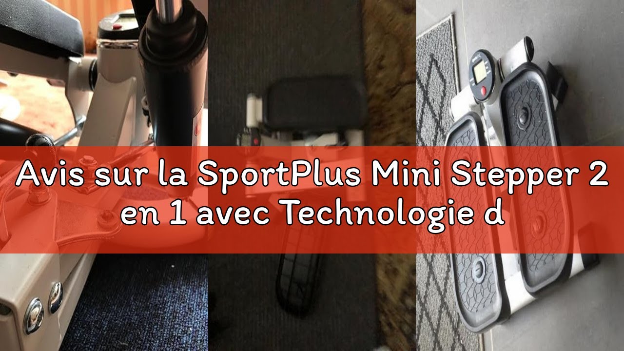 Avis sur la SportPlus Mini Stepper 2 en 1 avec Technologie de Commutation brevetée, Stepper Swing et