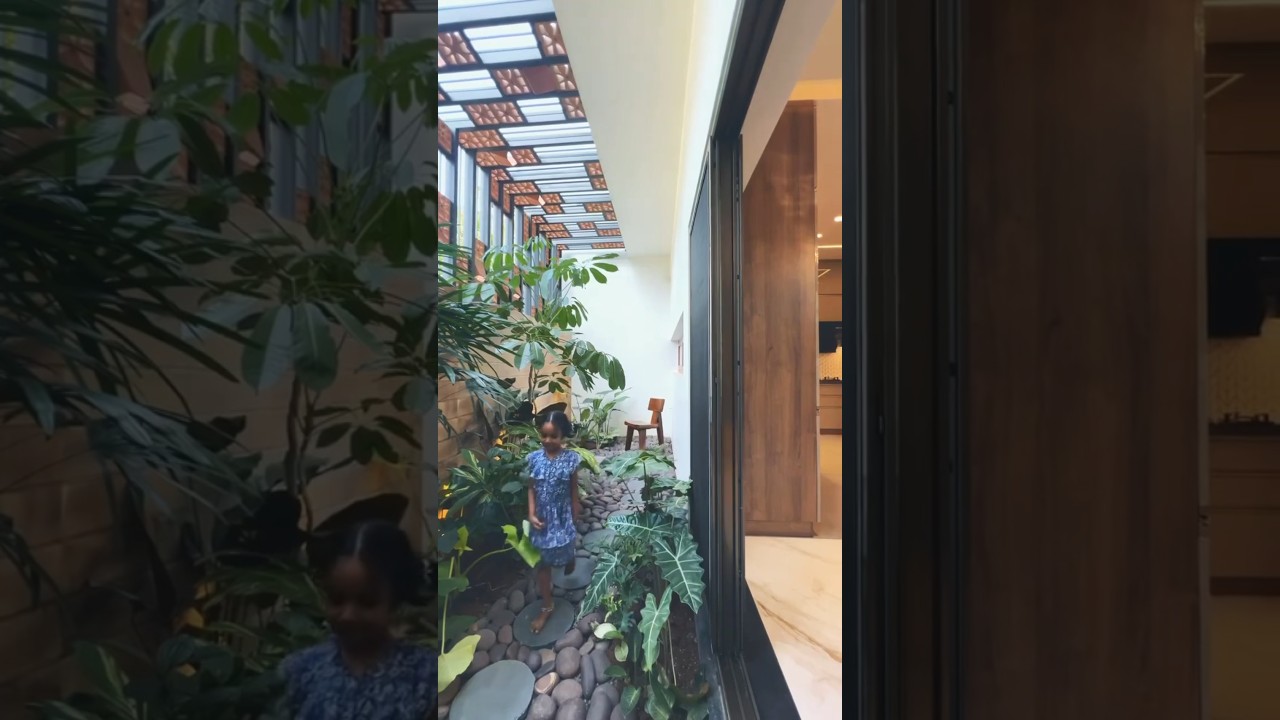 A Tropical Modern Home | Stunning Courtyard & Kitchen Interior Design #TropicalModernDesign
