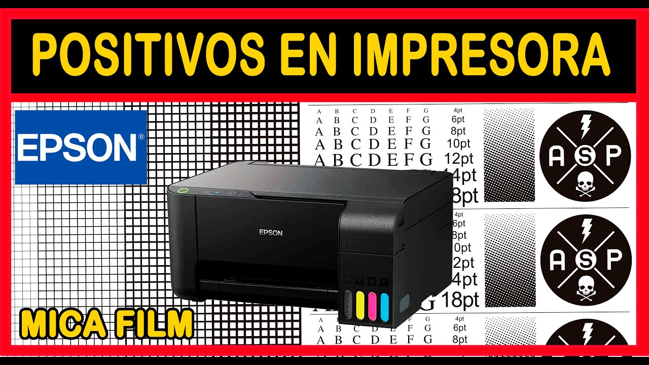 ⏭️ COMO IMPRIMIR POSITIVOS , NEGATIVOS, MICAS EN IMPRESORA COMÚN EPSON PARA SERIGRAFIA .