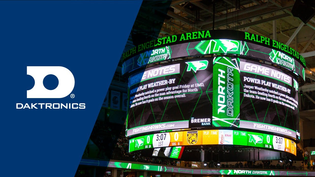 The largest centerhung in college hockey | Ralph Engelstad Arena