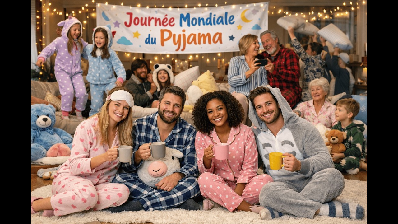Vidéo n° 192 * Date : 10 mars * Journée mondiale du pyjama
