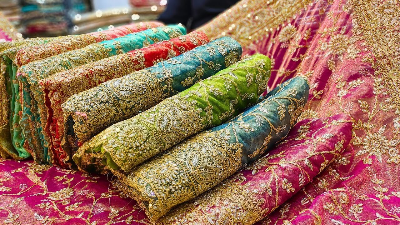 Wedding Sarees ₹249/- Only Wholesale Organza Sarees Tissue Jimmicho Sarees