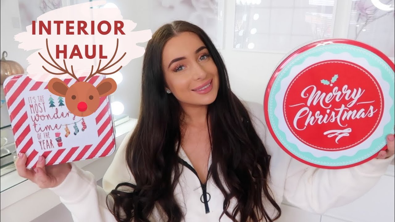 HUGE HOME BARGAINS INTERIOR HAUL! Festive, Christmas Interior | New In | Hazel Maria Wood