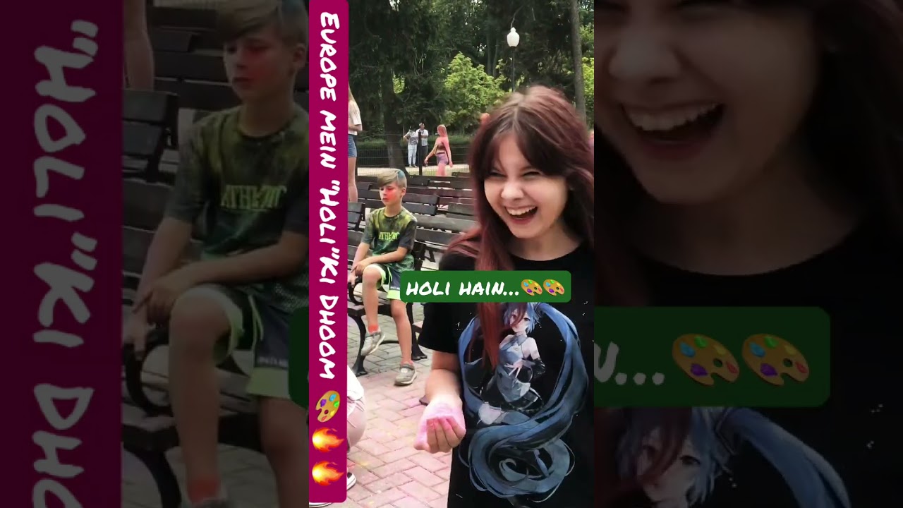 🇮🇳 HOLI in Europe 🇵🇱🎨🔥🔥|| HOLI Hain .. 😀🇮🇳 ||