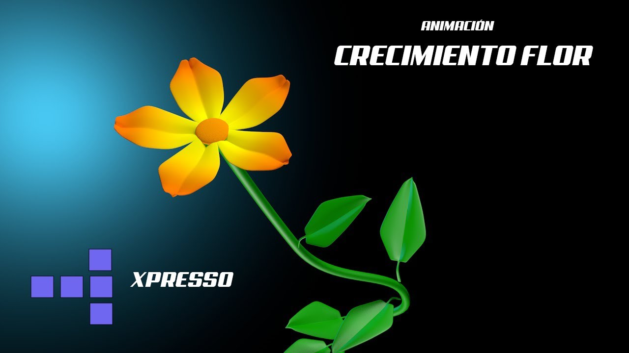ANIMACION 3D-FLOR CRECIENDO CON XPRESSO #3d #3danimation #cinema4d