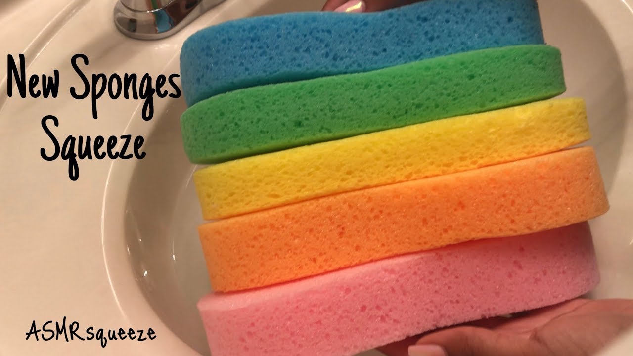 Breaking in New Car Sponges/ASMRsqueeze