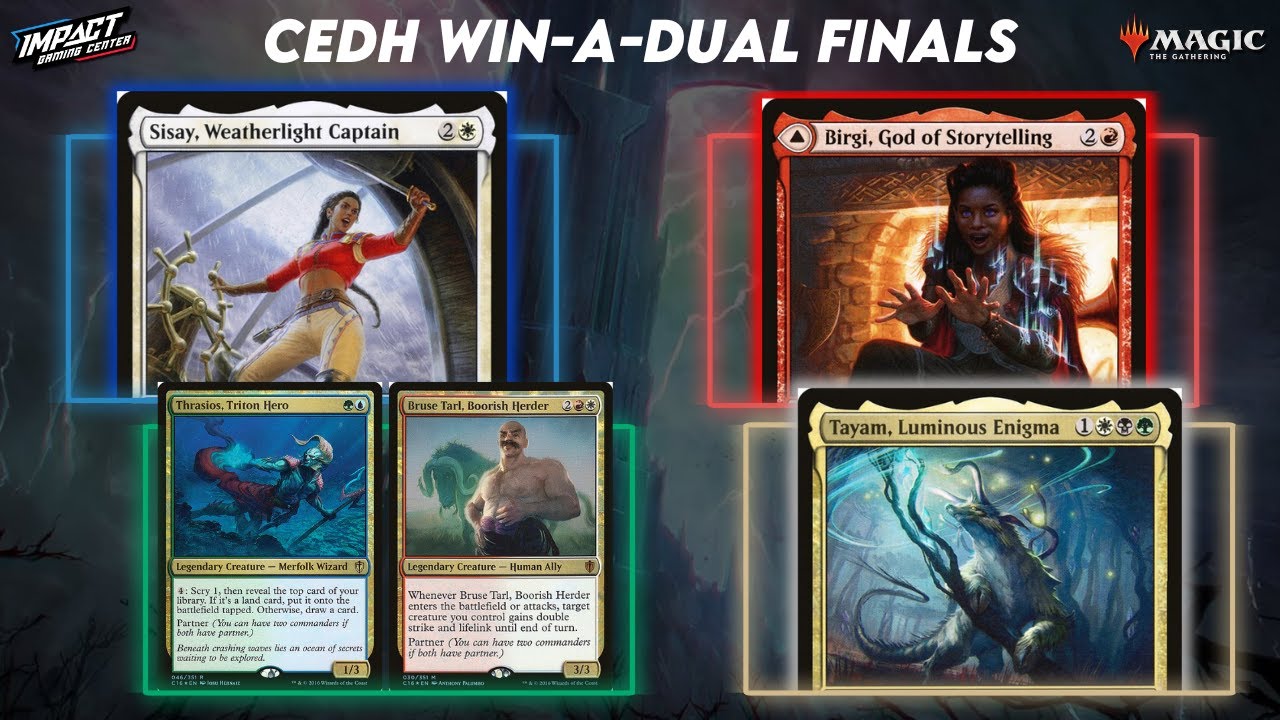 Sissay, Birgi, Thrasios & Bruse Tarl, Tayam | cEDH Win-a-Dual Finals | Commander Gameplay