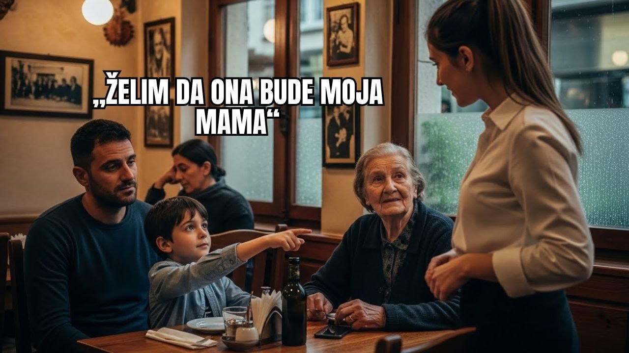 Osamgodišnji dječak kaže: „Želim da ona bude moja mama“, pokazući na konobaricu