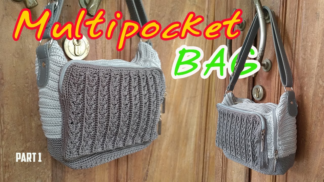 CROCHET Multipocket Bag || Tutorial Merajut Tas Multisaku PART 1