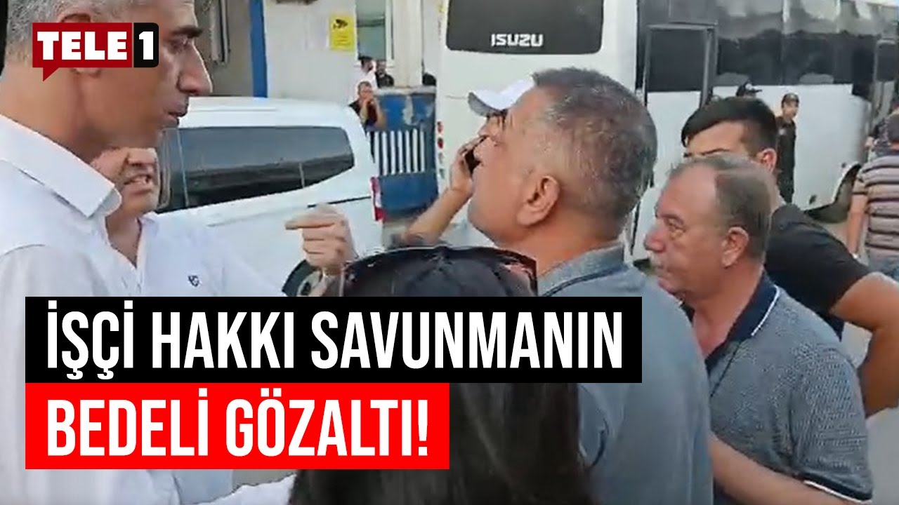 İşçilerin grevine destek veren BİRTEK-SEN Genel Başkanı Mehmet Türkmen gözaltına alındı!