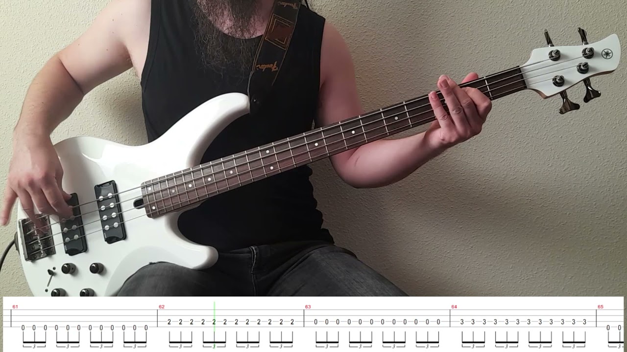 Keine Lust - Rammstein (bass cover & tabs)