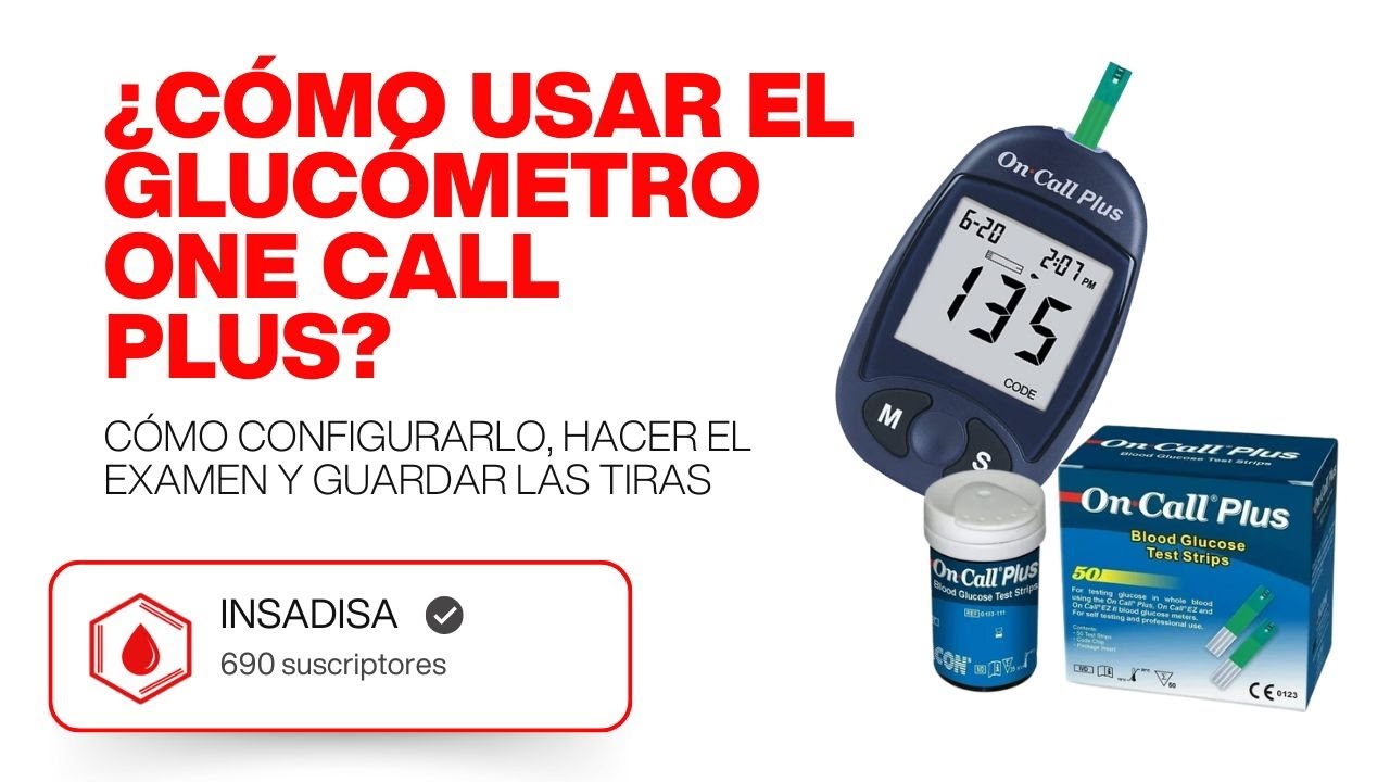 ¿Cómo usar el glucómetro one call plus? Cómo configurarlo, hacer el examen y guardar las tiras
