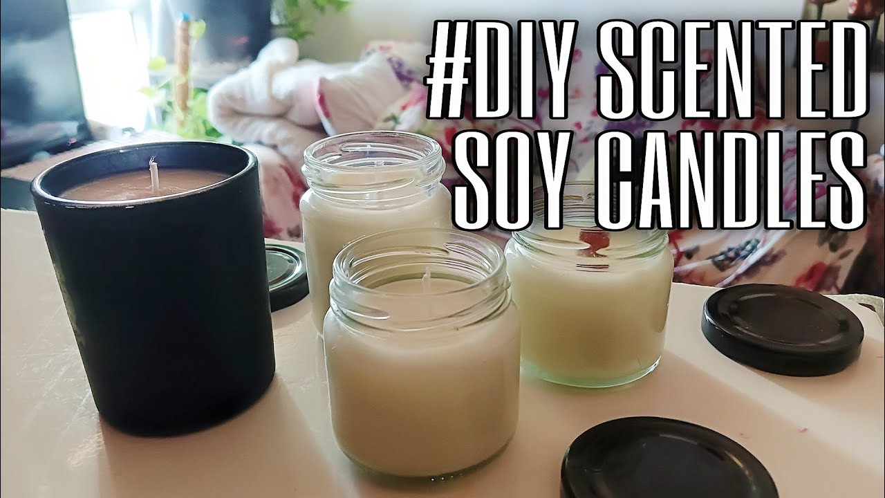 #DIY #SOYCANDLE #SCENTEDCANDLE FIRST TIME