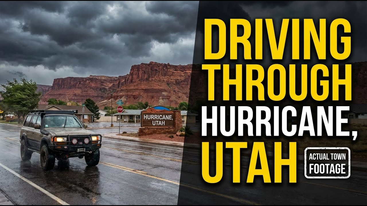 Driving through Hurricane, Utah