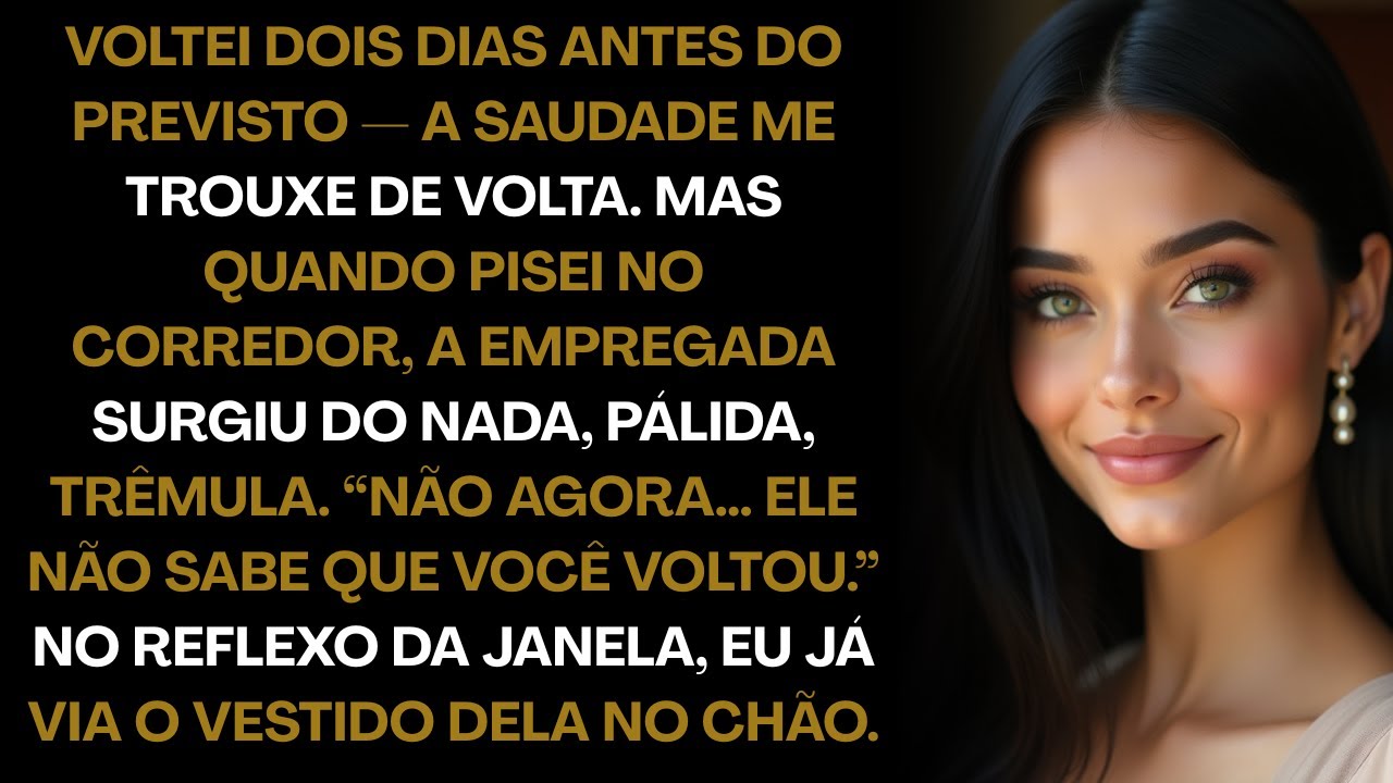 A porta estava entreaberta e a empregada me parou: “Não agora… ele não sabe que você voltou”