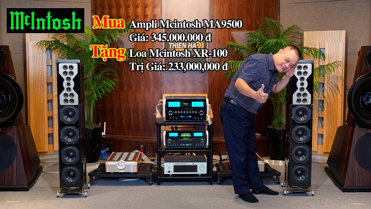 Mua Ampli Mcintosh MA9500 Giá 345tr Tặng Loa Mcintosh XR-100 Trị Giá 233tr