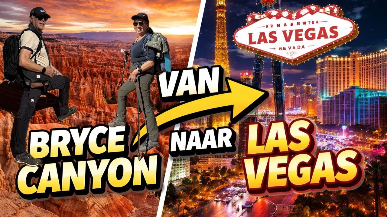 afl 22 VAN BRYCE CANYON NAAR LAS VEGAS.