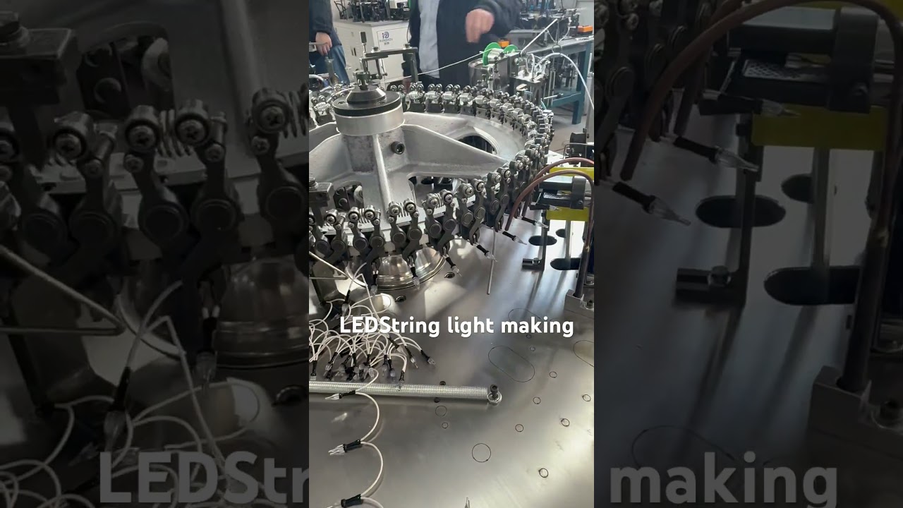 Automatic LED string lights production 