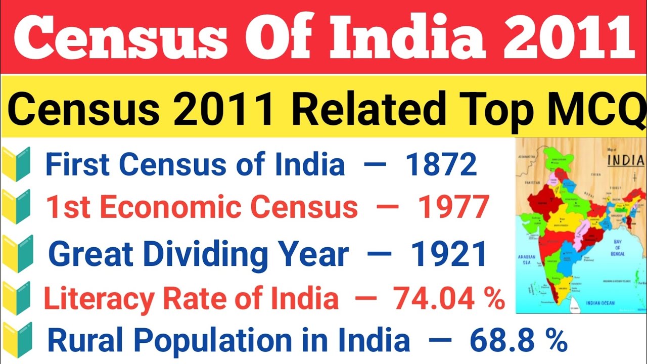 | 2011 Census Important Questions | Census Questions For SSC | Census 2011 Mcq Questions |