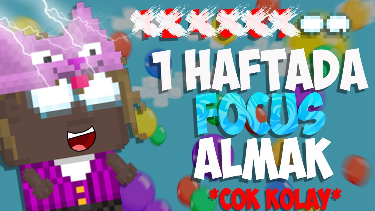 1 HAFTADA FOCUS ALMAK! KOLAY ŞEKİLDE TOKEN KASMAK! | Growtopia T&uuml;rk&ccedil;e