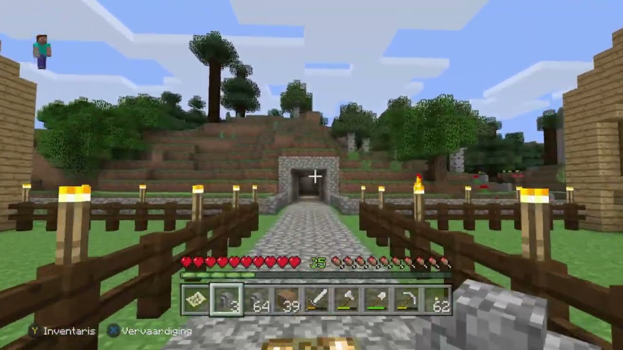 minecraftsurvival#115 de bomen farm op deze berg ?