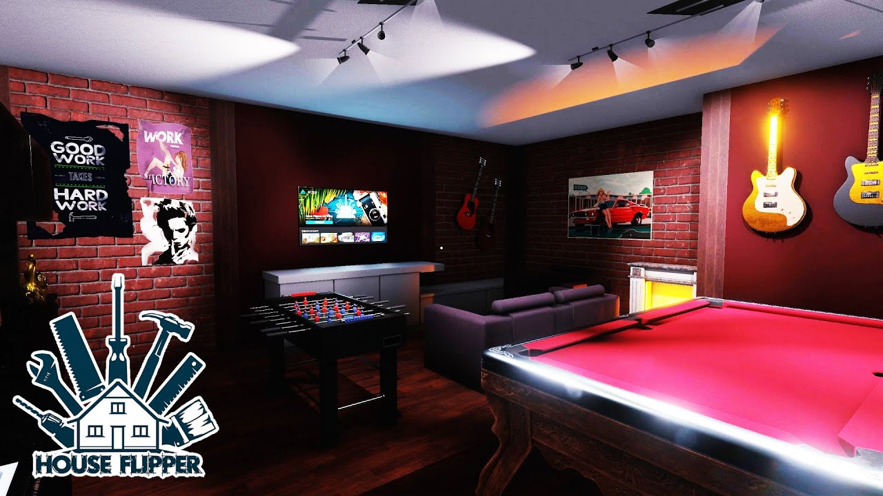 Flipping THE MAN CAVE (And Making It Our New Home) - House Flipper