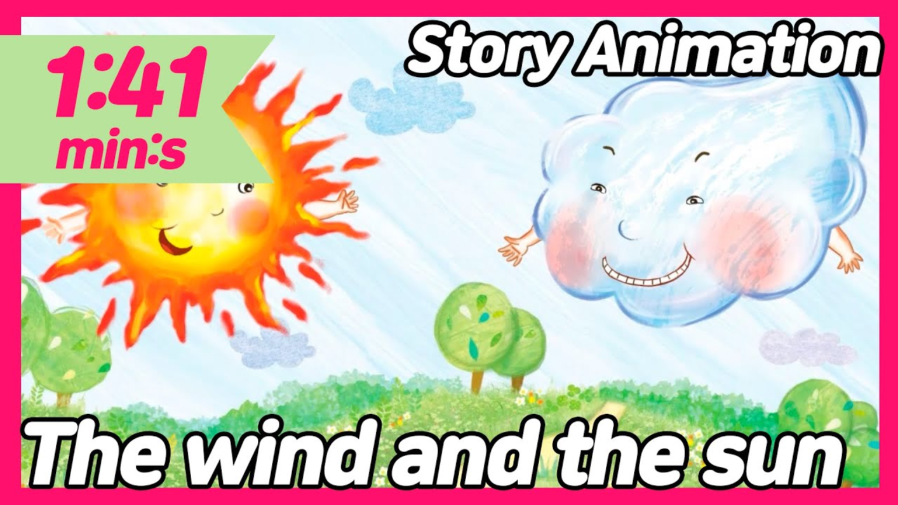The wind and the sun | Story Animation | Storytelling for kids | Learn English for Kids